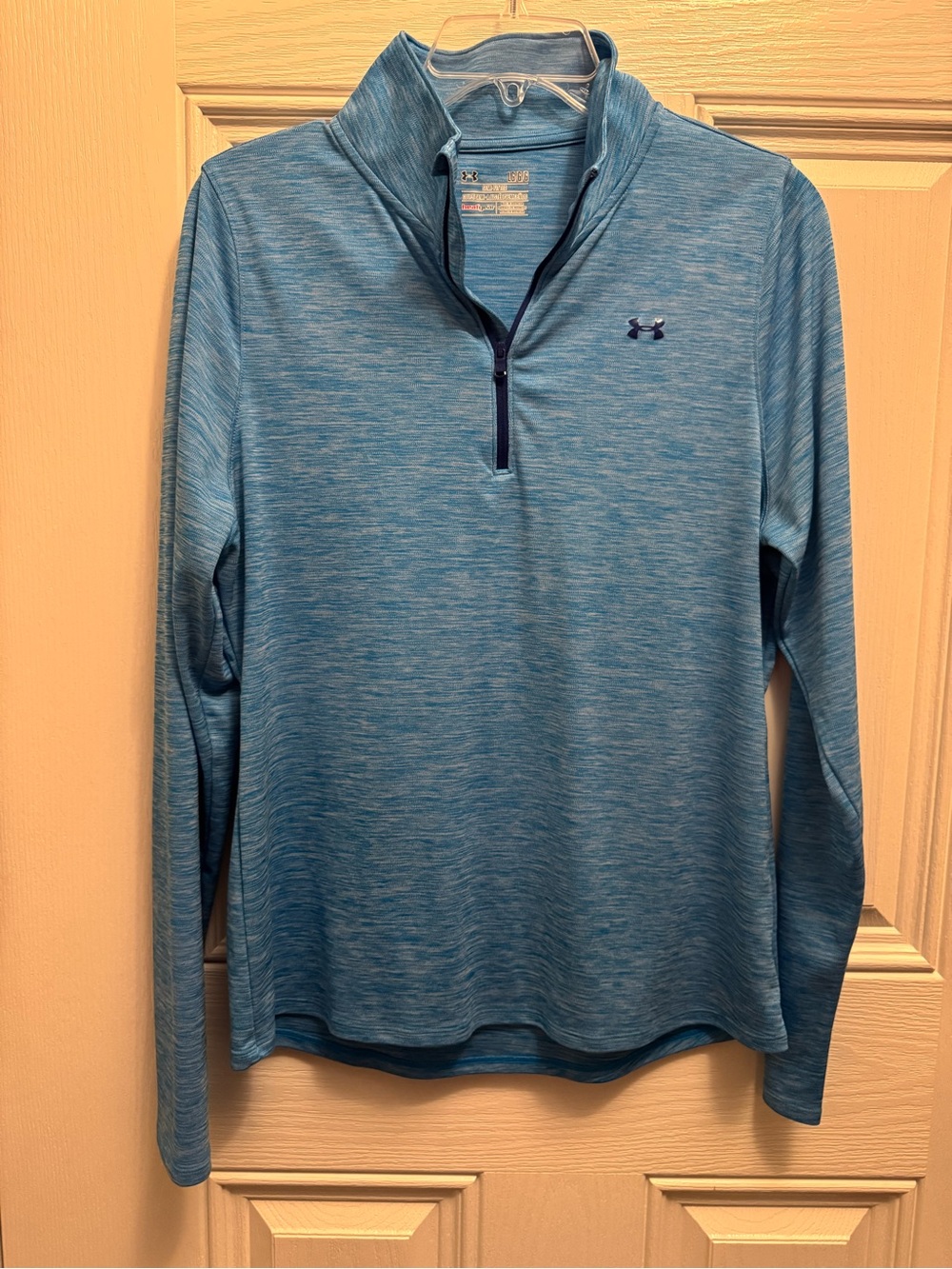 Under Armour Heathered Sky Blue Quarter-Zip Pullover